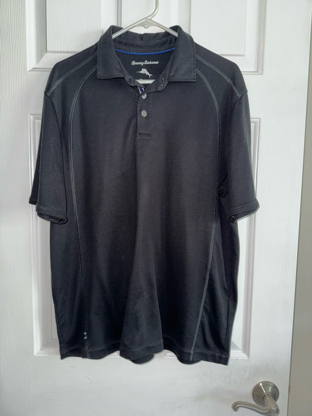 Tommy Bahama Black Emissary IslandZone Polo Shirt Large - Picture 2 of 5